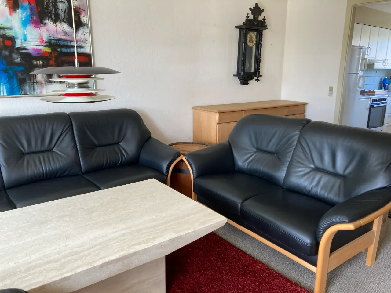 Billede 4 - Læder sofa-sæt