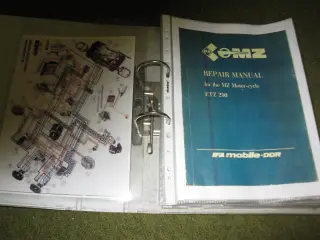 MZ ETZ250 værkstedsbog
