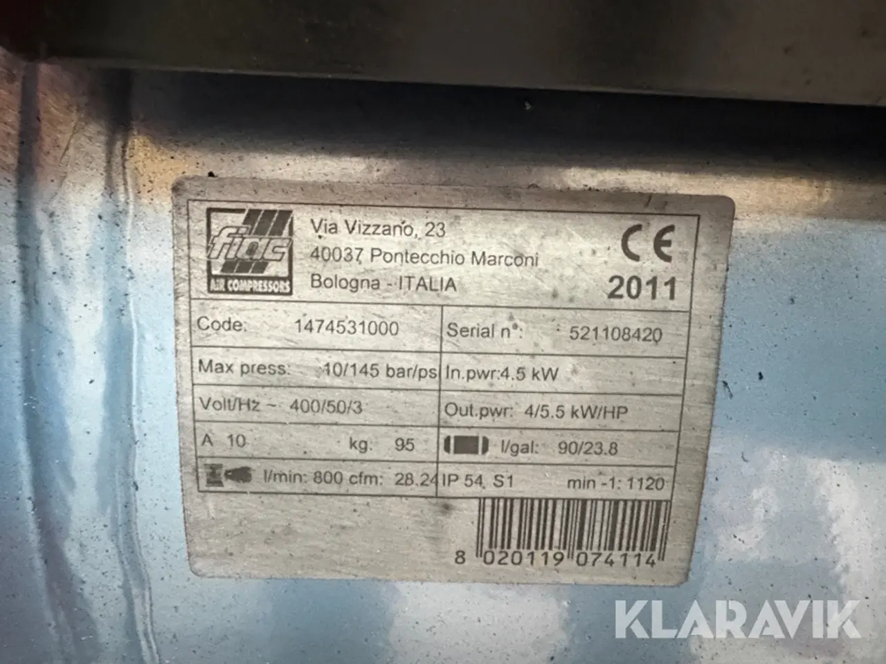Billede 2 - Kompressor KGK 90/5522F