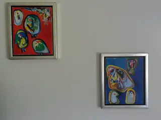 2 smukke finn pedersen malerier