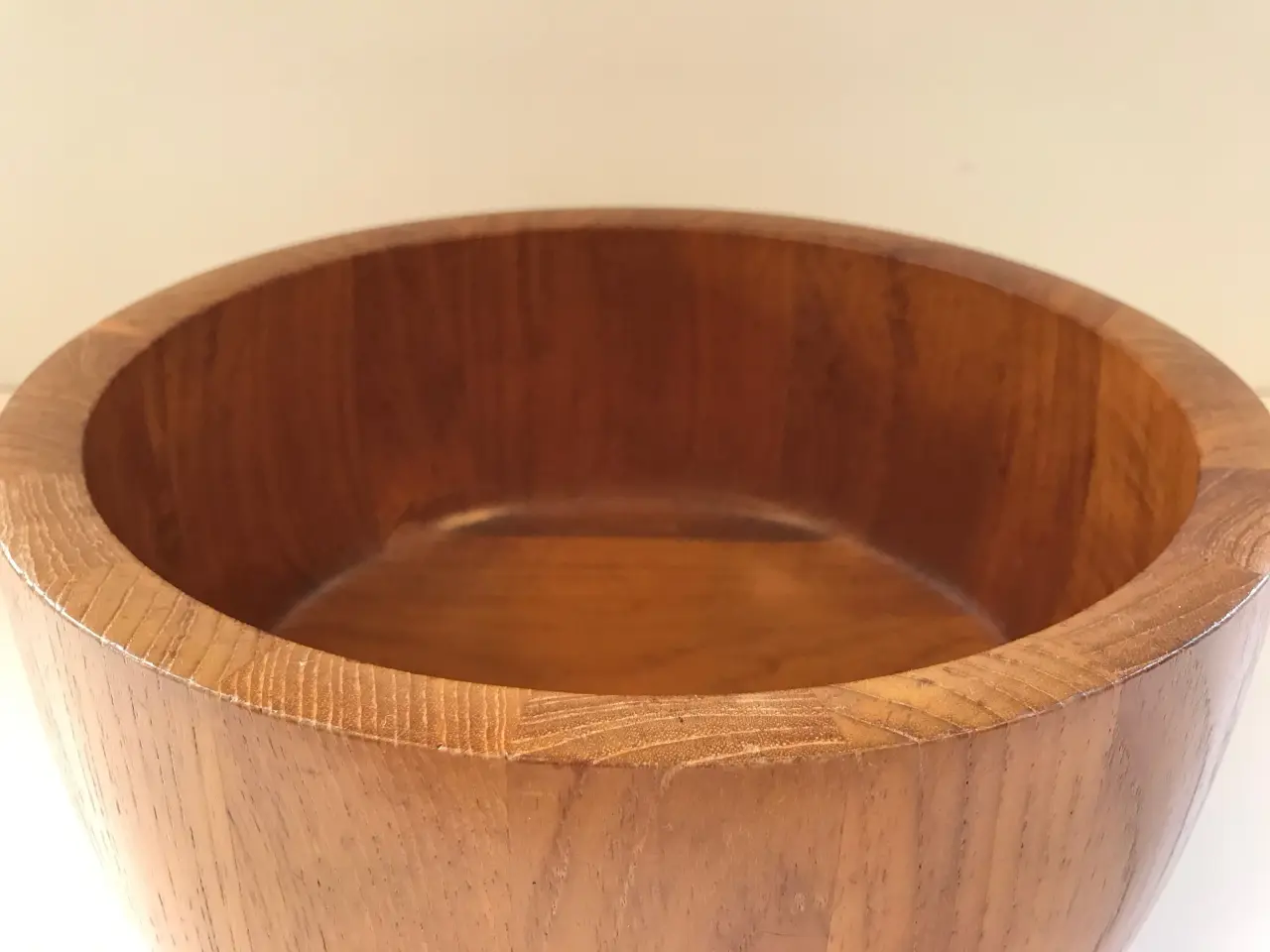 Billede 3 - Stor retro teak skål (Nissen Denmark)