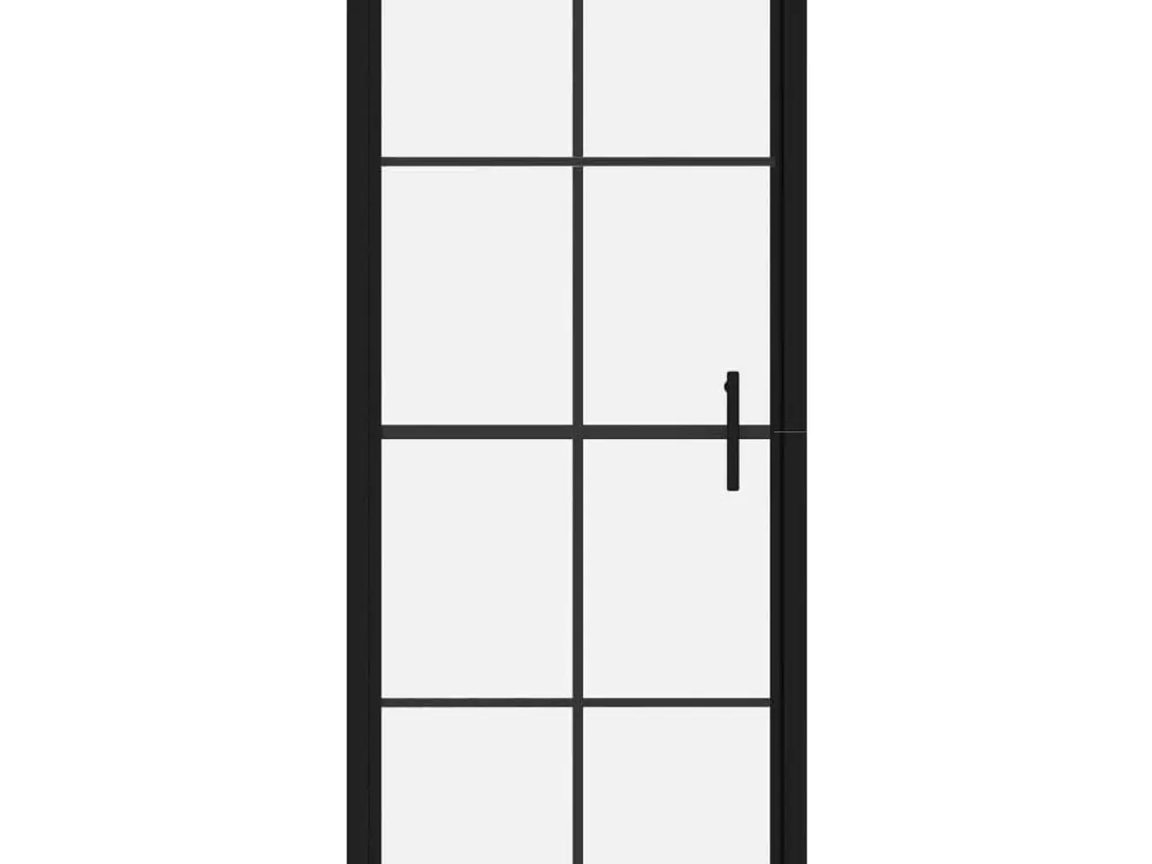 Billede 3 - Brusedør 81x195 cm hærdet glas sort