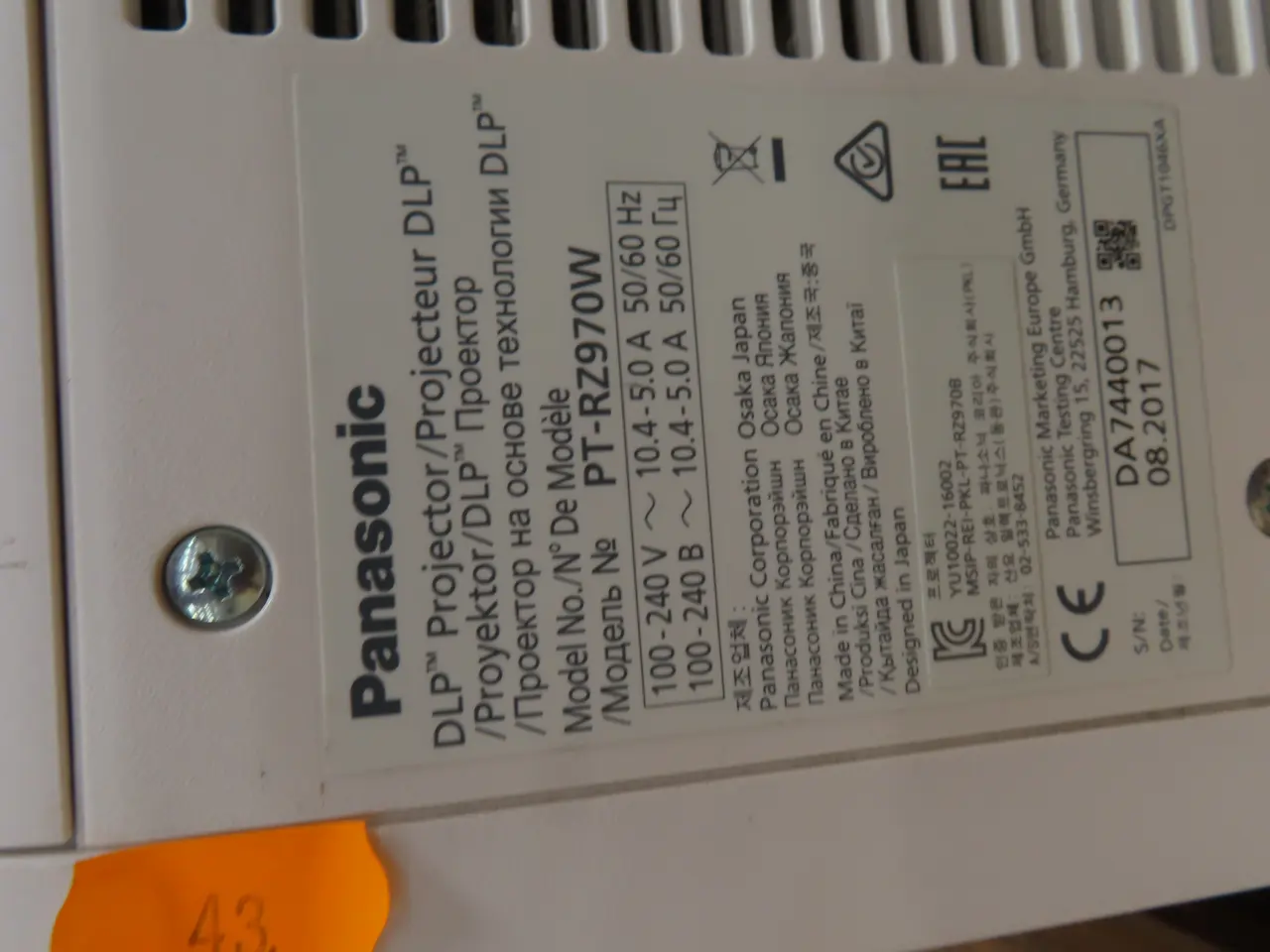 Billede 6 - Projektor PANASONIC PT-RZ970