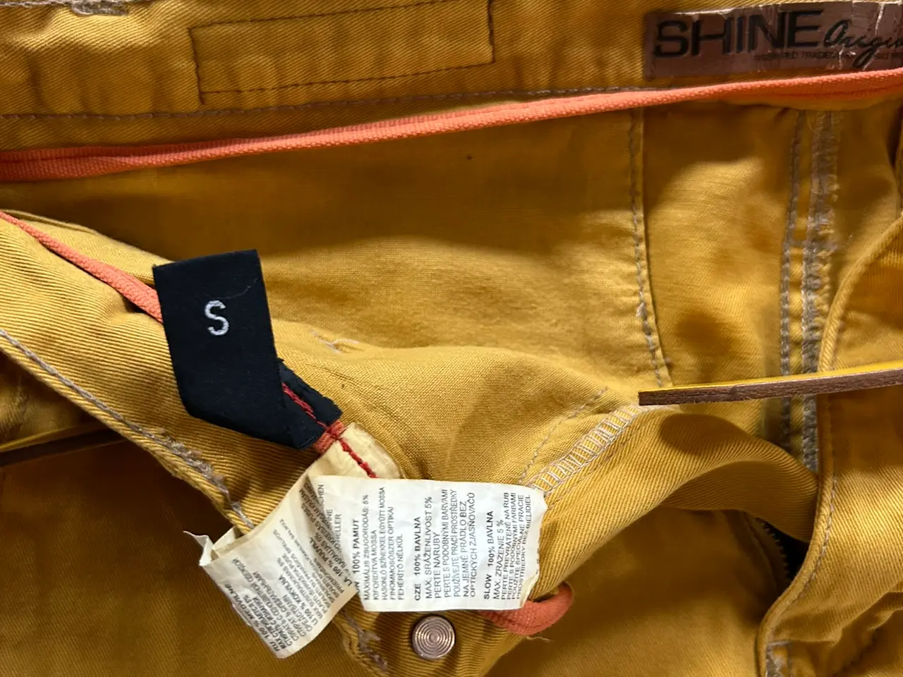 Billede 3 - SHINE Original bukser med bælte – Str. S – Senneps