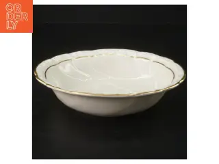 Porcelænsskål med guldkant fra Edelweiß (str. Ø 18 cm)