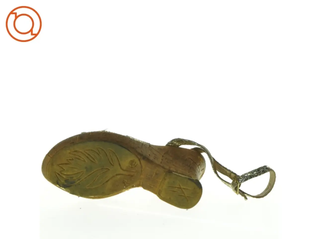 Billede 7 - Guld sandaler med slangeskindslook (str. 37)