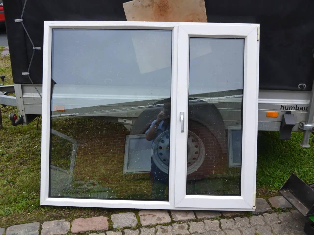 Billede 1 - Plast vindue dobbelt det ene med dreje / kip