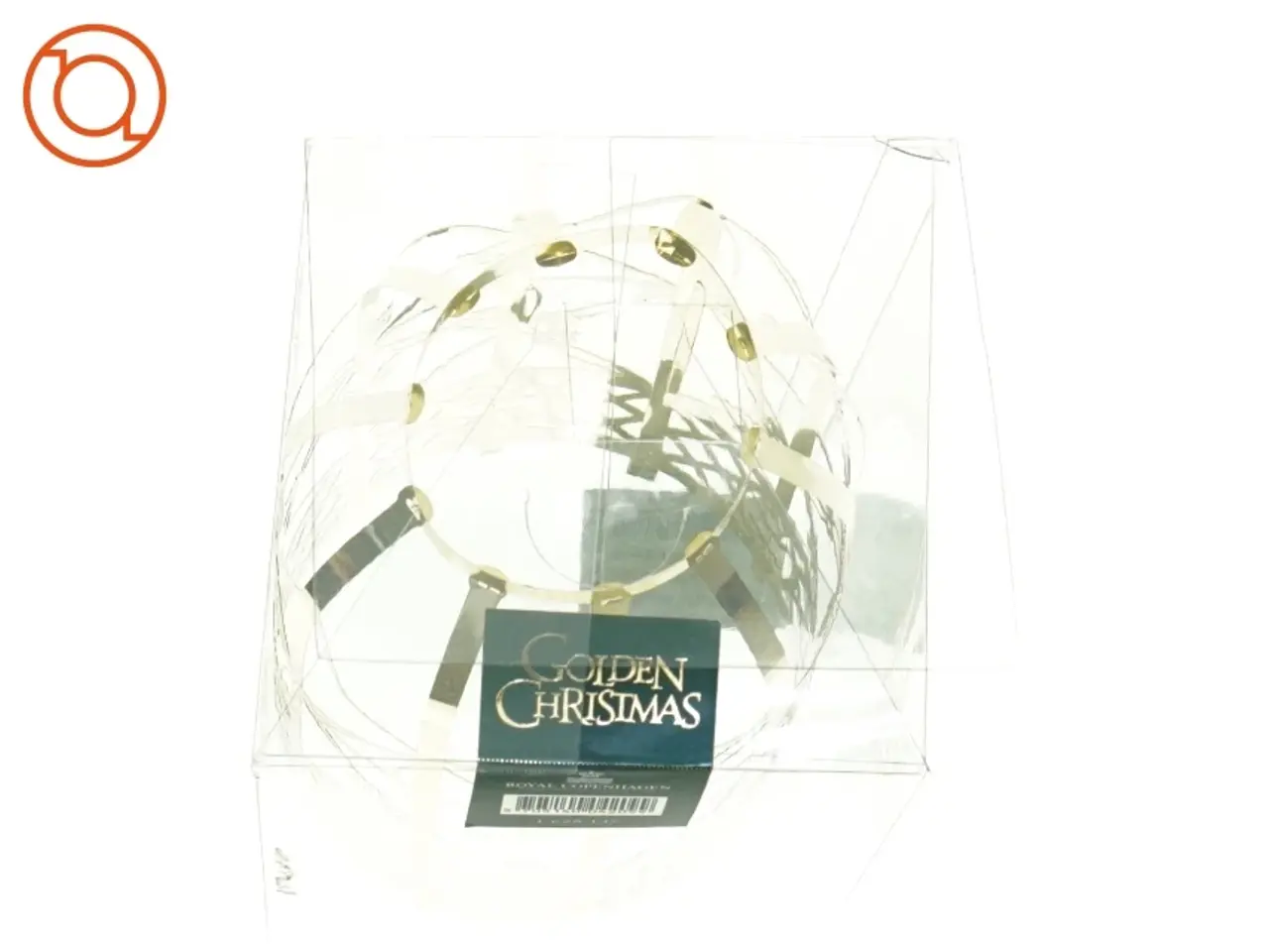 Billede 3 - Julepynt, golden christmas fra Royal Copenhagen (str. 20 x 10 cm)