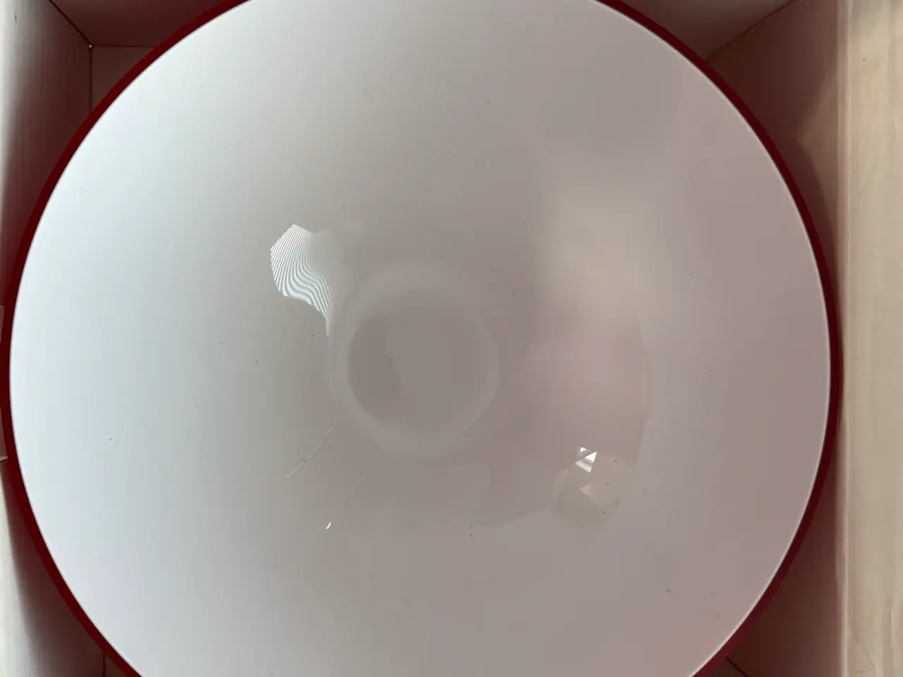 Billede 2 - 30 cm diameter rød cocoon Holmegaard fad/skål