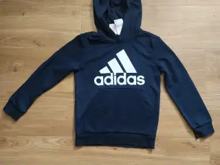 Adidas blå hættetrøje str 128