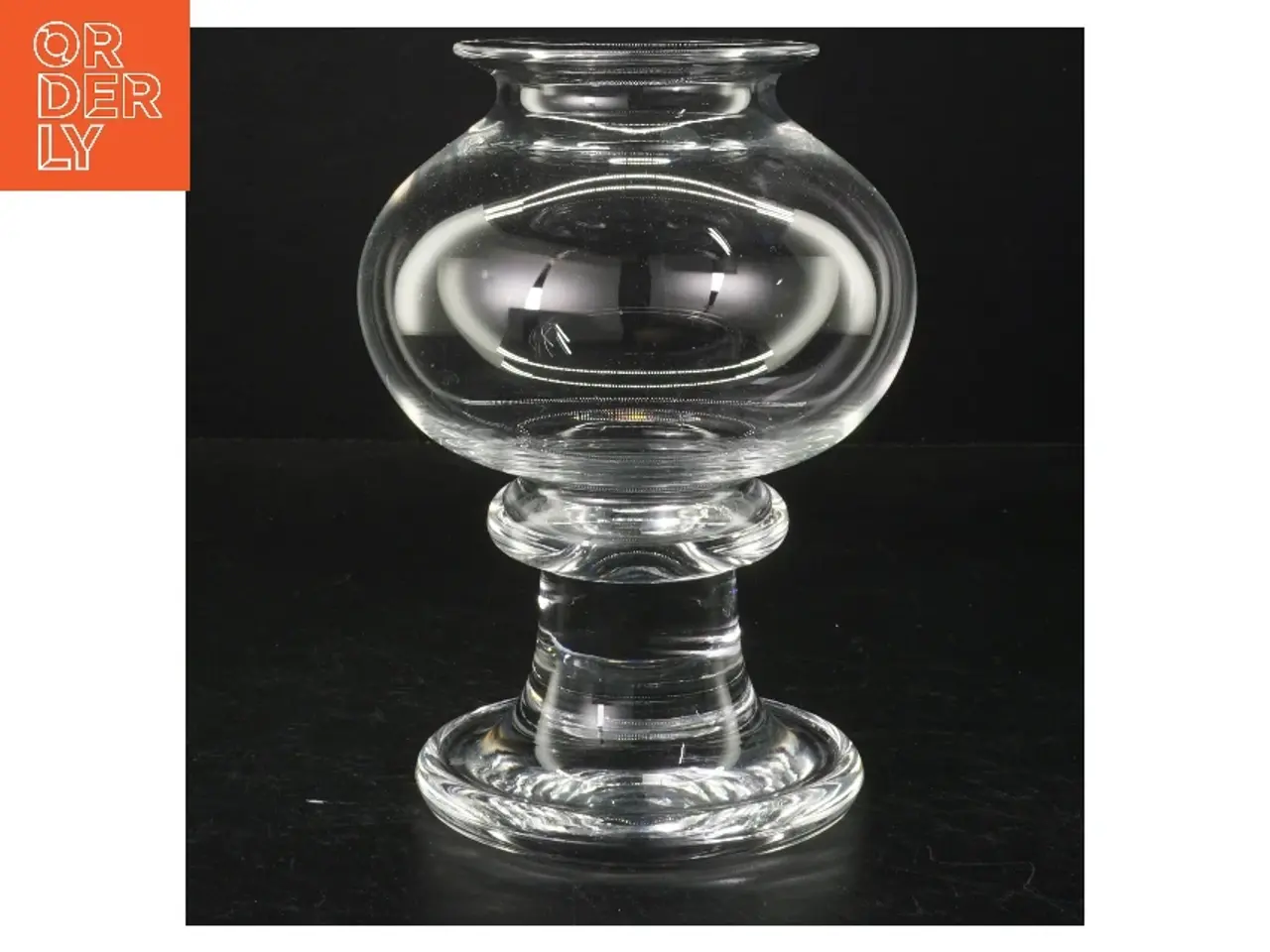 Billede 2 - Gennemsigtig glasvase (str. 14 cm i diameter. længde, 18 cm)