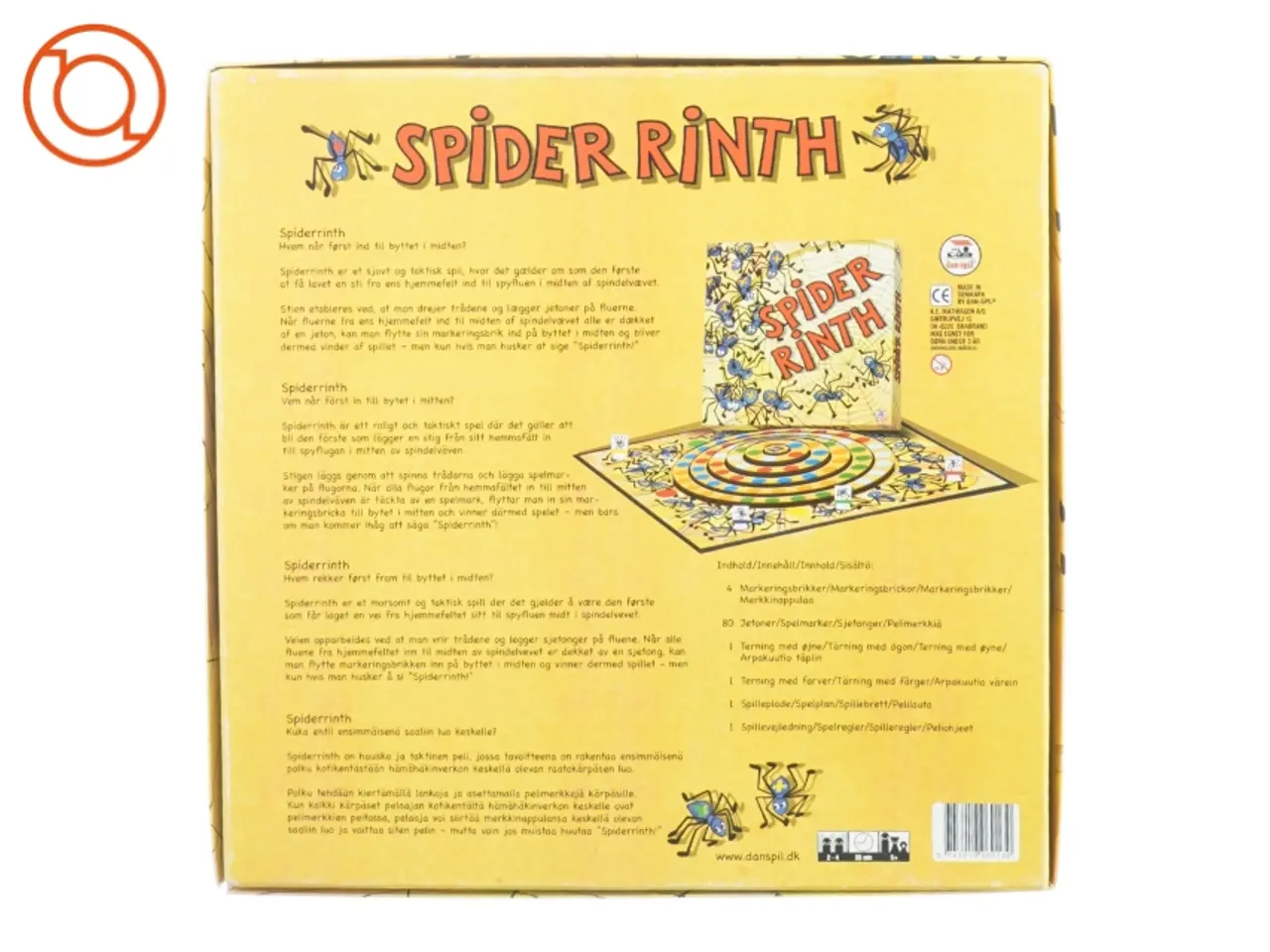 Billede 4 - Spider rinth fra Dan Spil (str. 35 cm)