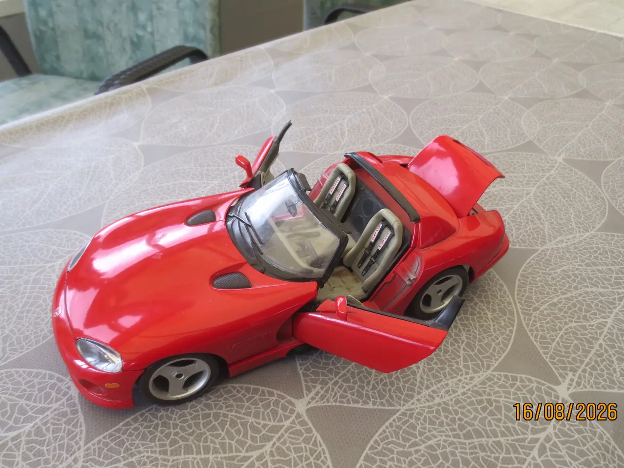 Billede 6 - 3 stk Modelbiler Corvette -Dogde - Bugatti