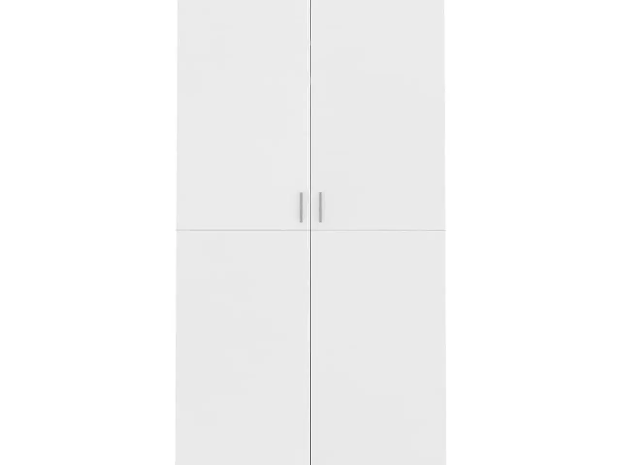 Billede 6 - Klædeskab 90x52x200 cm konstrueret træ hvid