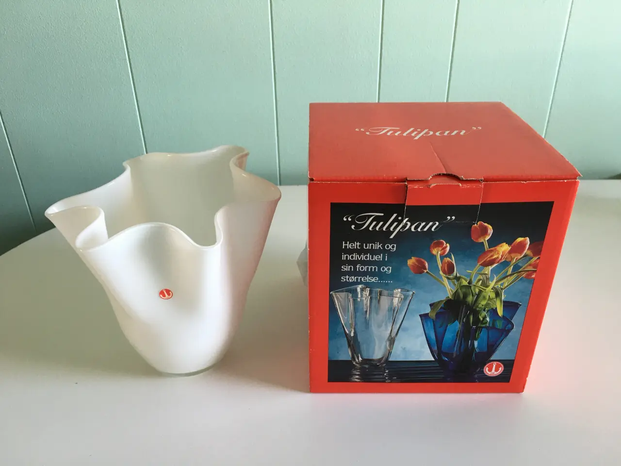 Billede 2 - Vase og fyrfadstage "Tulipan", ubrugt