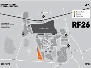 Bytte Roskilde Festival 2026 Caravan South ↔ Nord