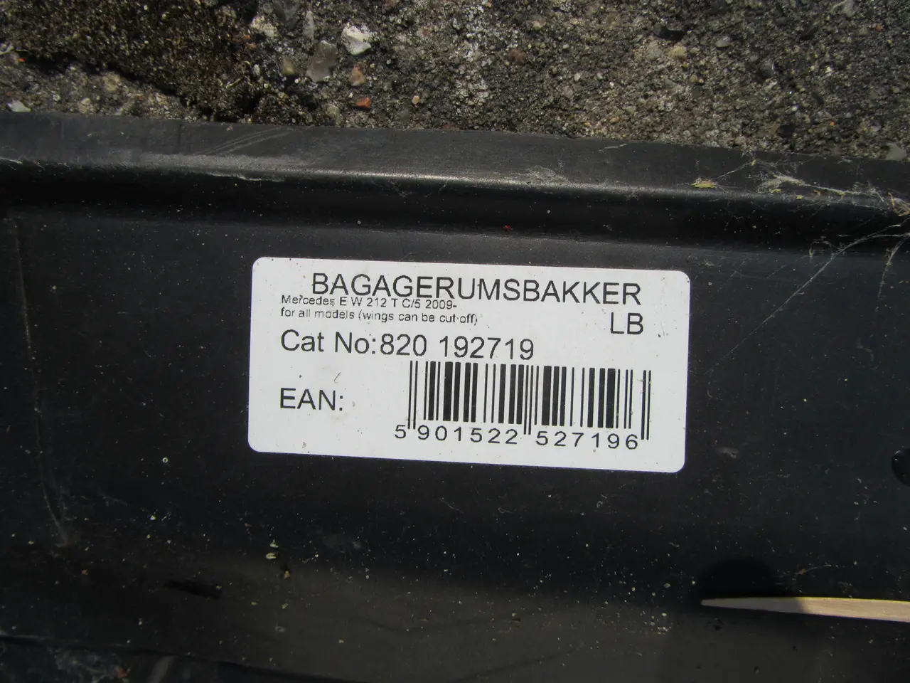 Billede 1 - Bagagerums bakke Mercedes