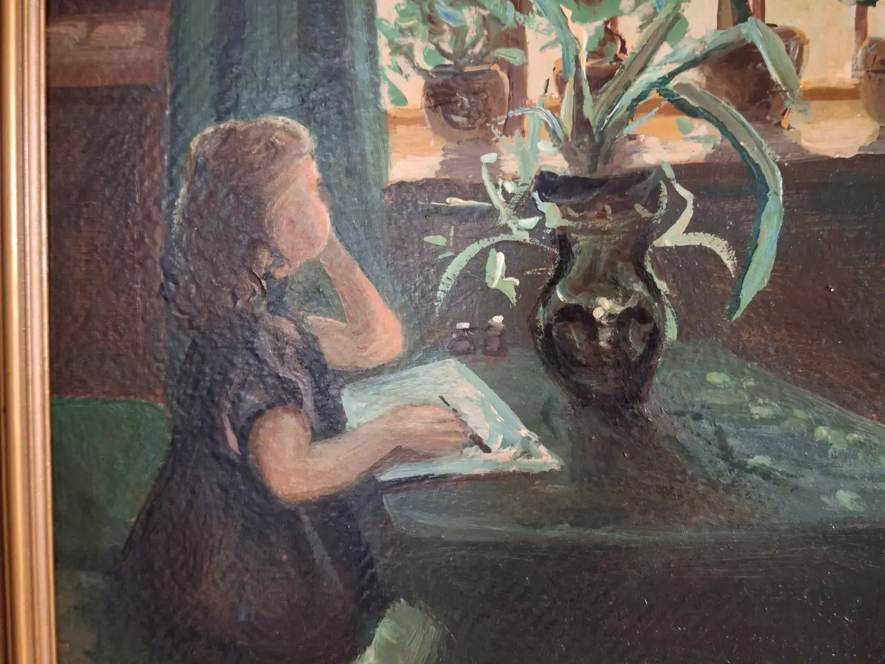 Billede 2 - smukt lille maleri af C. H.Larsen