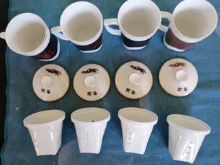 4 Smukke Kinesiske Tekopper