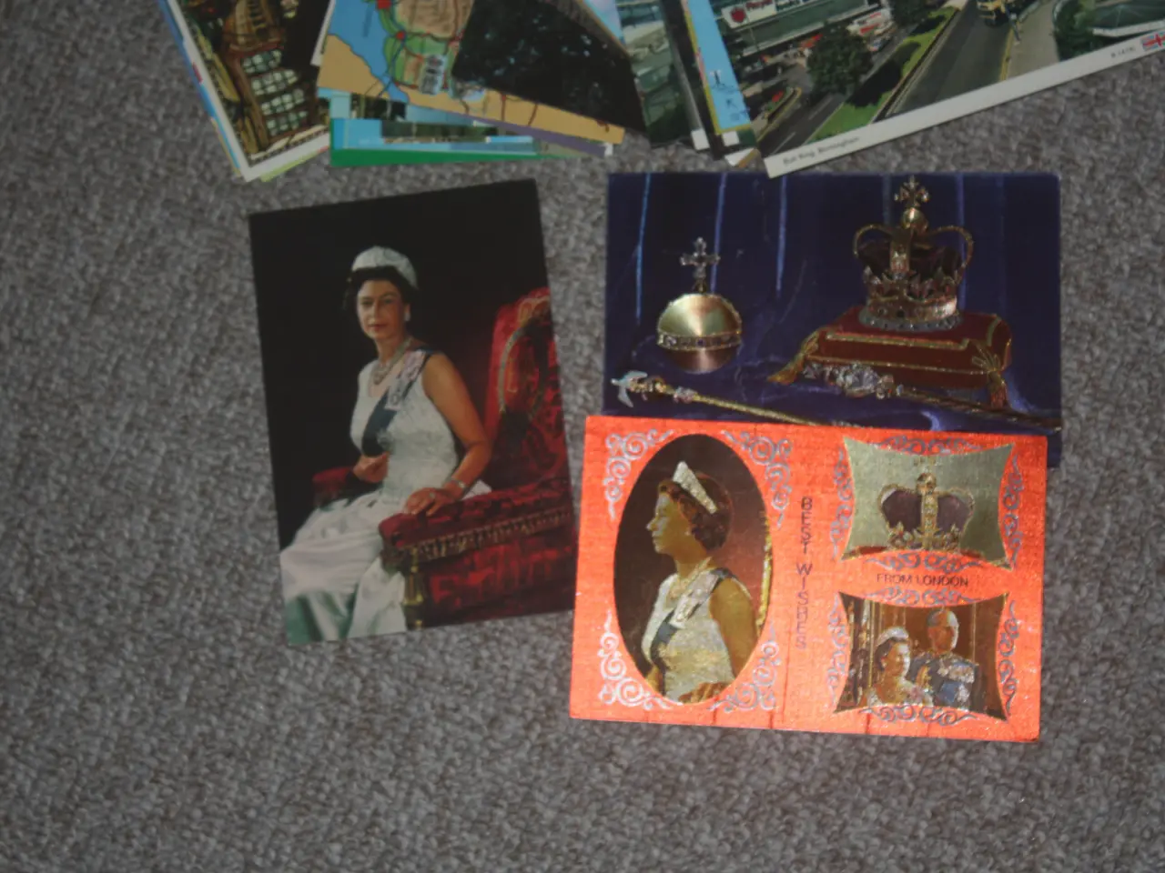 Billede 2 - 55 Vintage postkort fra England brugt