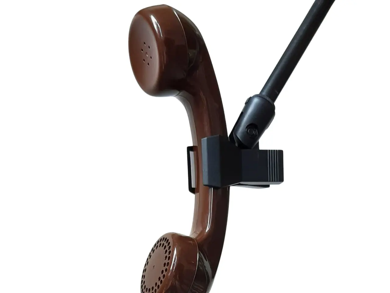 Billede 1 - Retro telefon mikrofon (Brun)