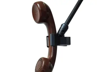 Retro telefon mikrofon (Brun)