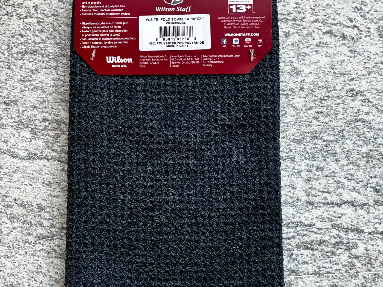 Billede 2 - Wilson Staff Tri-Fold mikrofiber golfhåndklæde