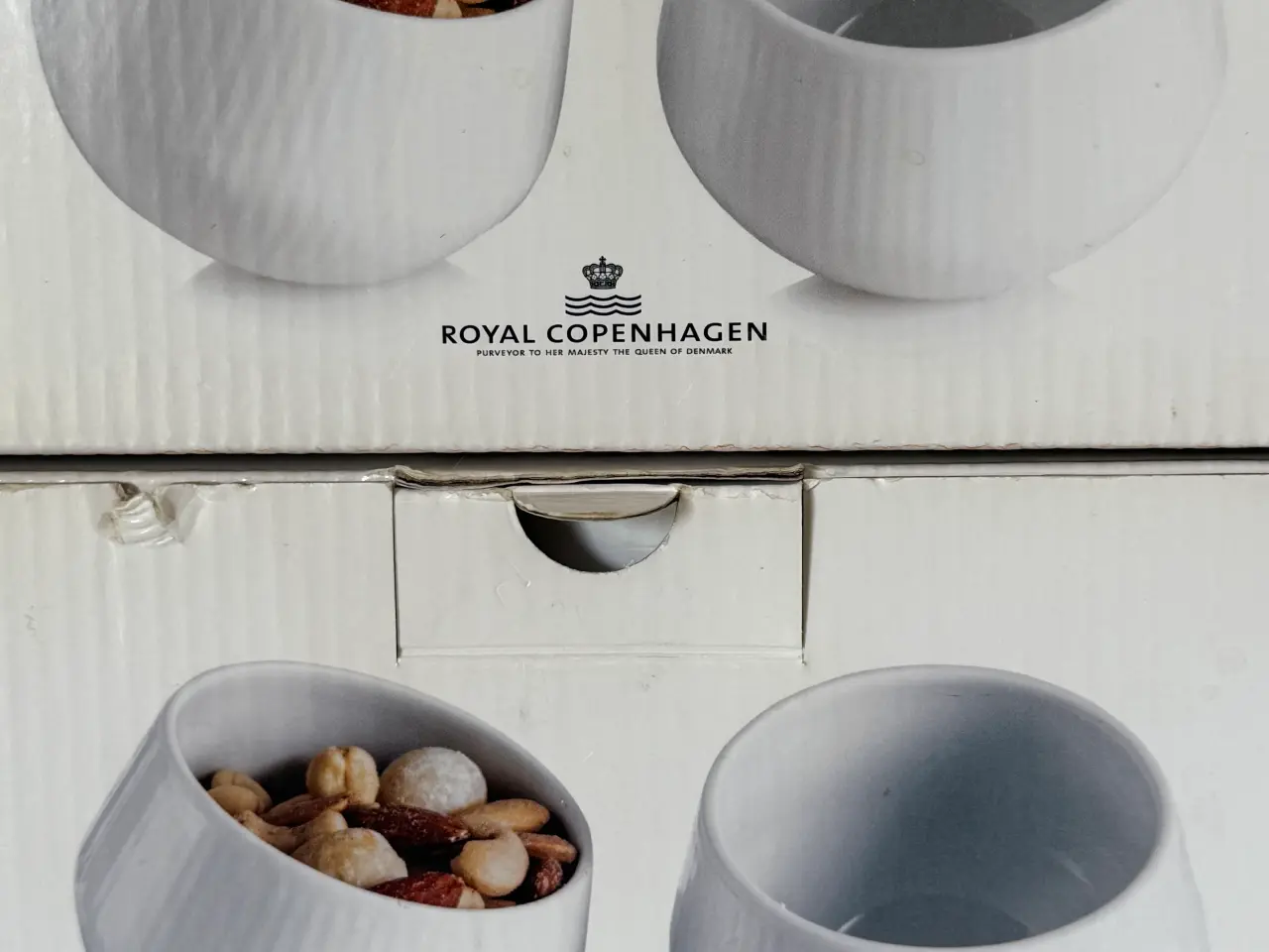 Billede 2 - Royal Copenhagen White Fluted Snack Bowls i 2 stk.