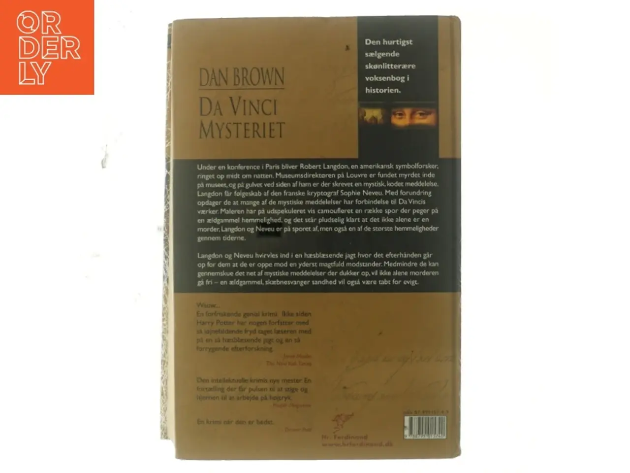 Billede 3 - Da Vinci Mysteriet af Dan Brown (Bog)