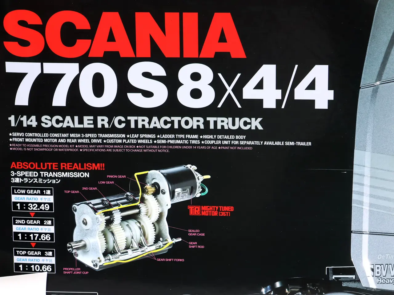 Billede 2 - Tamiya R/C Scania 770S 8x4/4 skala 1/14 samlesæt