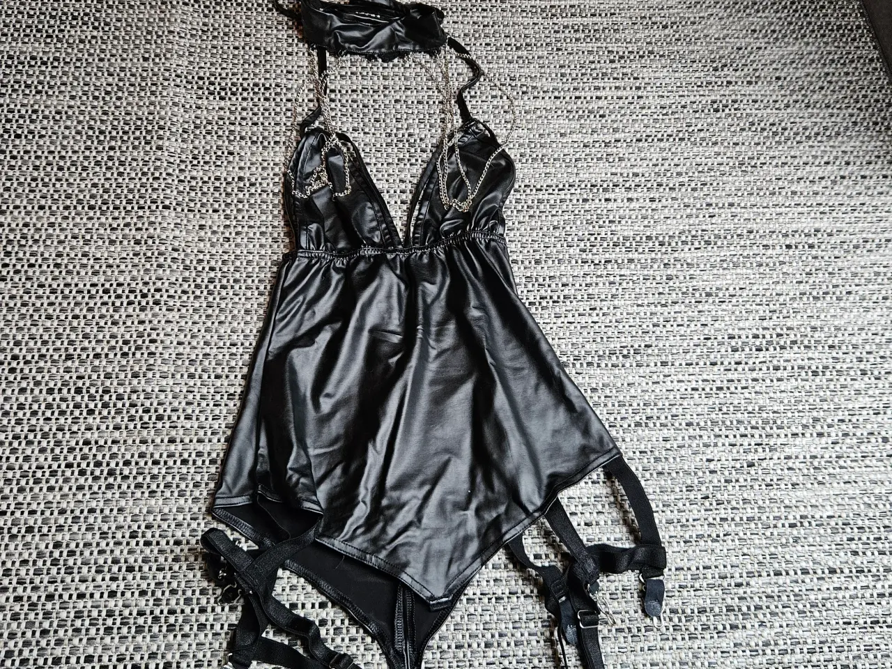 Billede 3 - sexy corsaige med strømpeholder og halsbånd