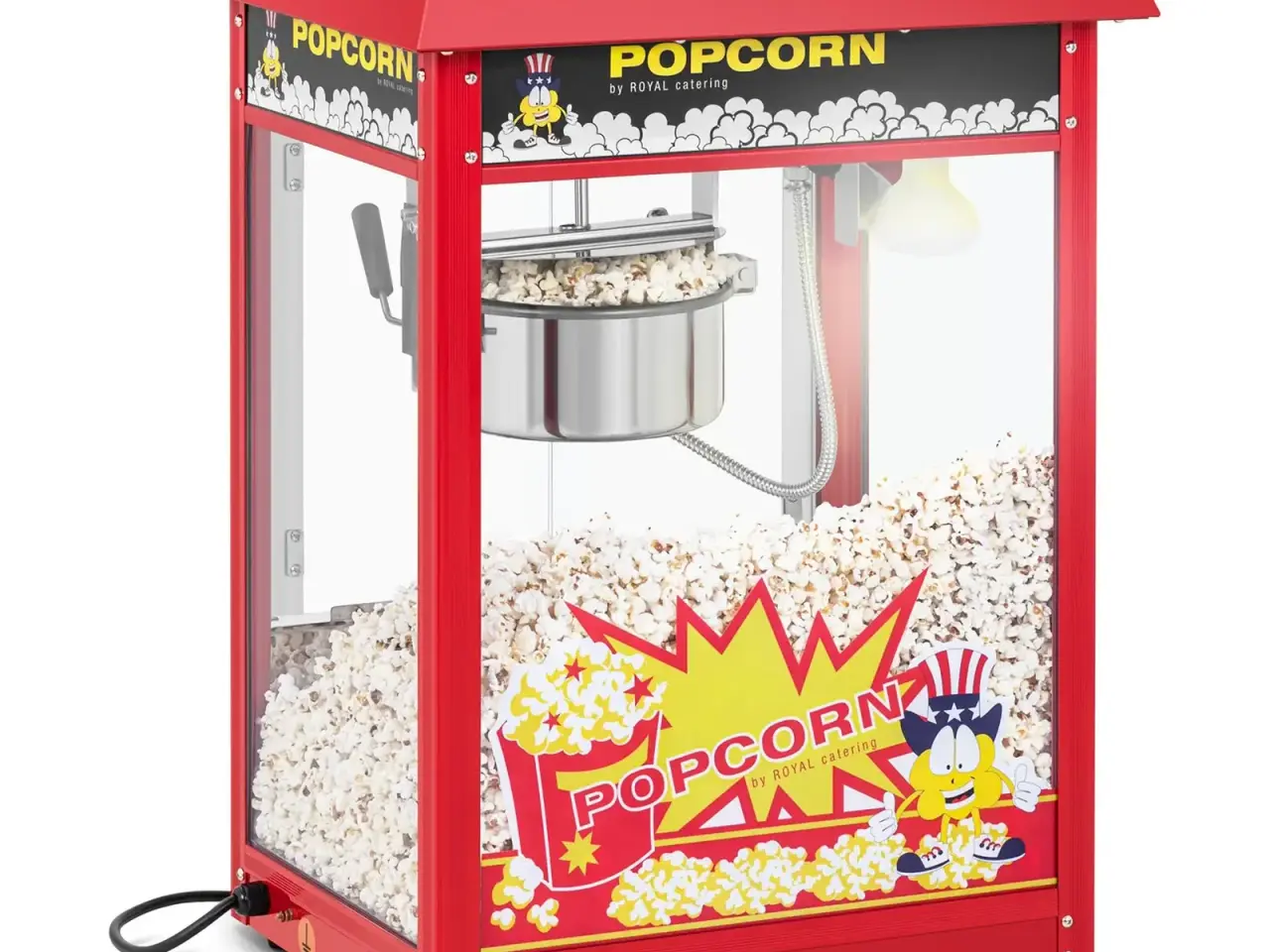 Billede 1 - Popcornmaskine – rødt tag – 230 V