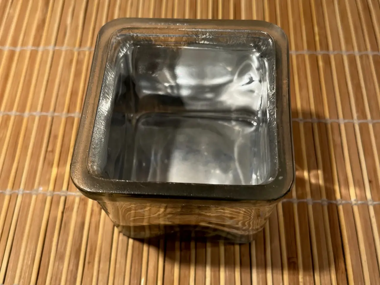 Billede 2 - Glas fyrfadsstage kubisk sølvfarvet