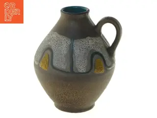 Keramikvase med dekoration fra W.GERMANY (str. 14x11 cm)