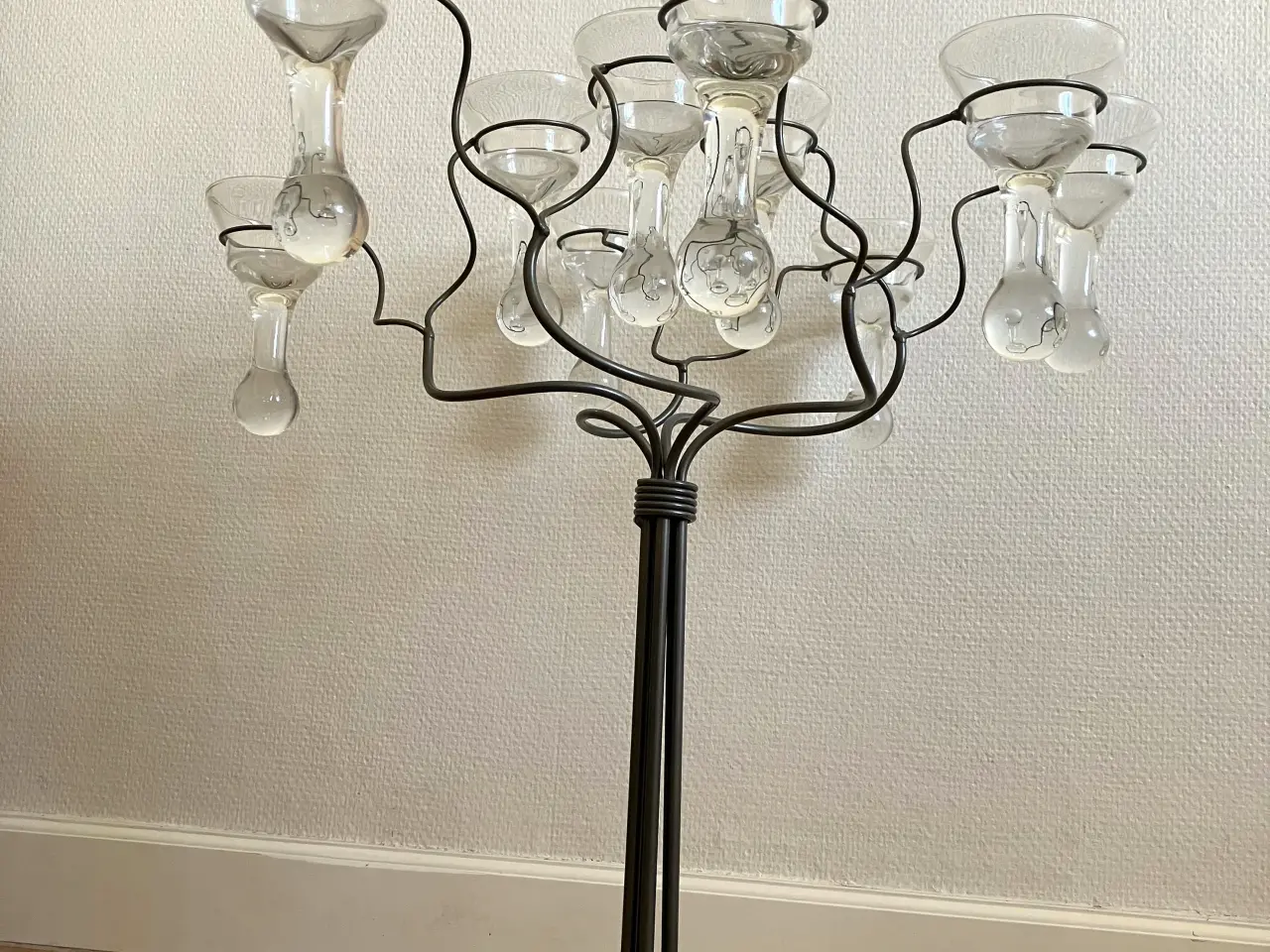 Billede 6 - Gulvstage – metaltræ med 10 glas til lys. 