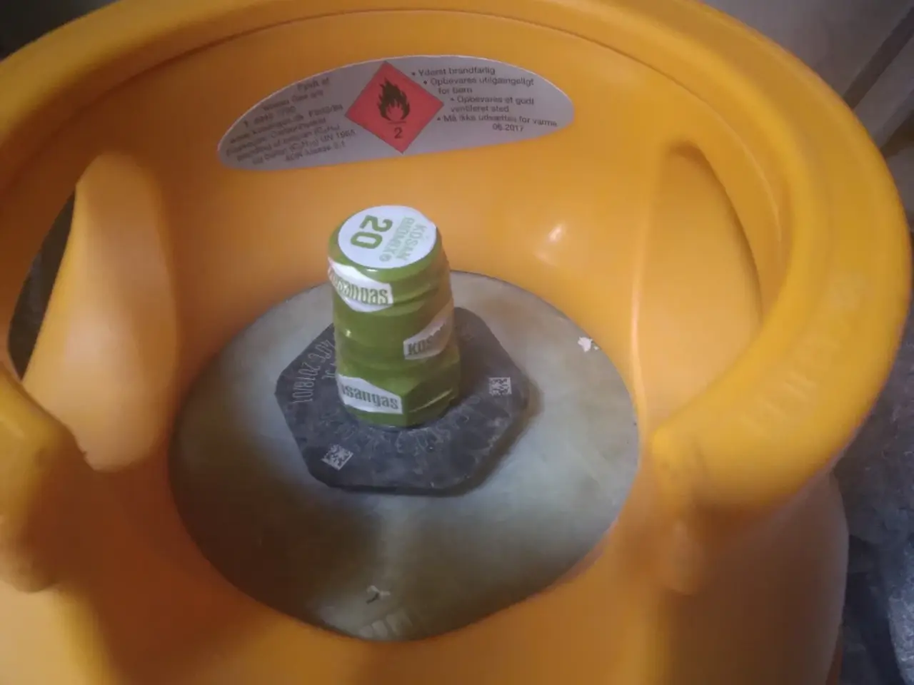 Billede 2 - Letvægt gasflaske fyldt