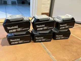 Makita batterier 5,0 ah