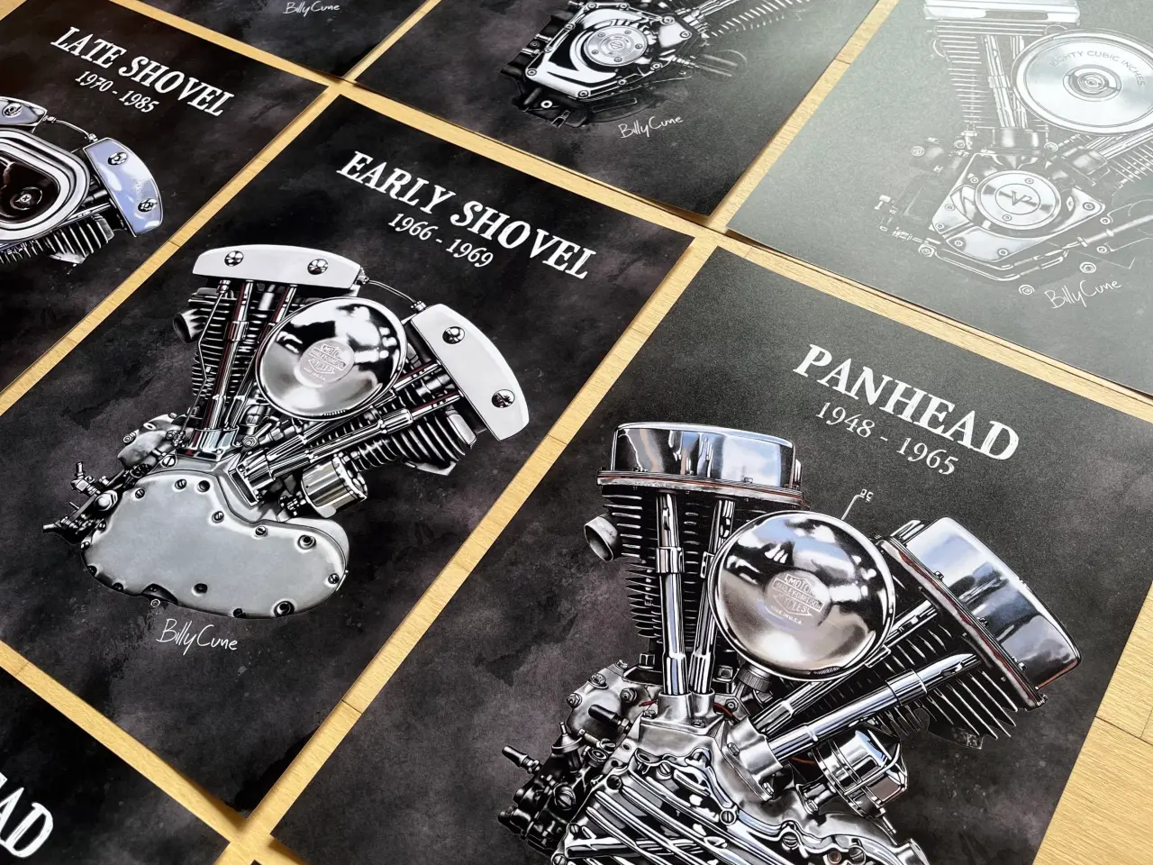 Billede 4 - Harley-Davidson plakat sæt