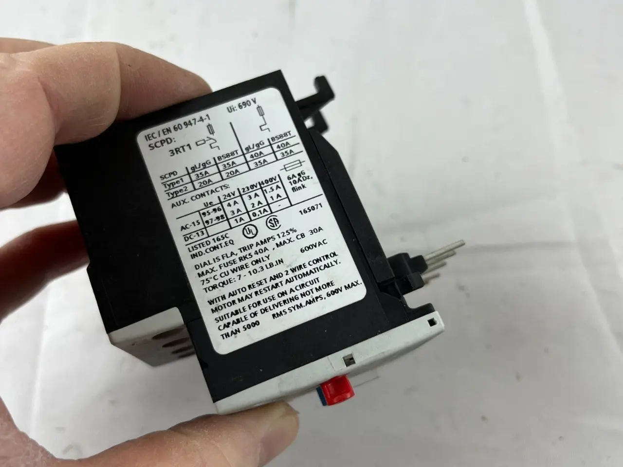 Billede 8 - Siemens SIRIUS 3RU1116-1JB0 Thermal Overload relæ