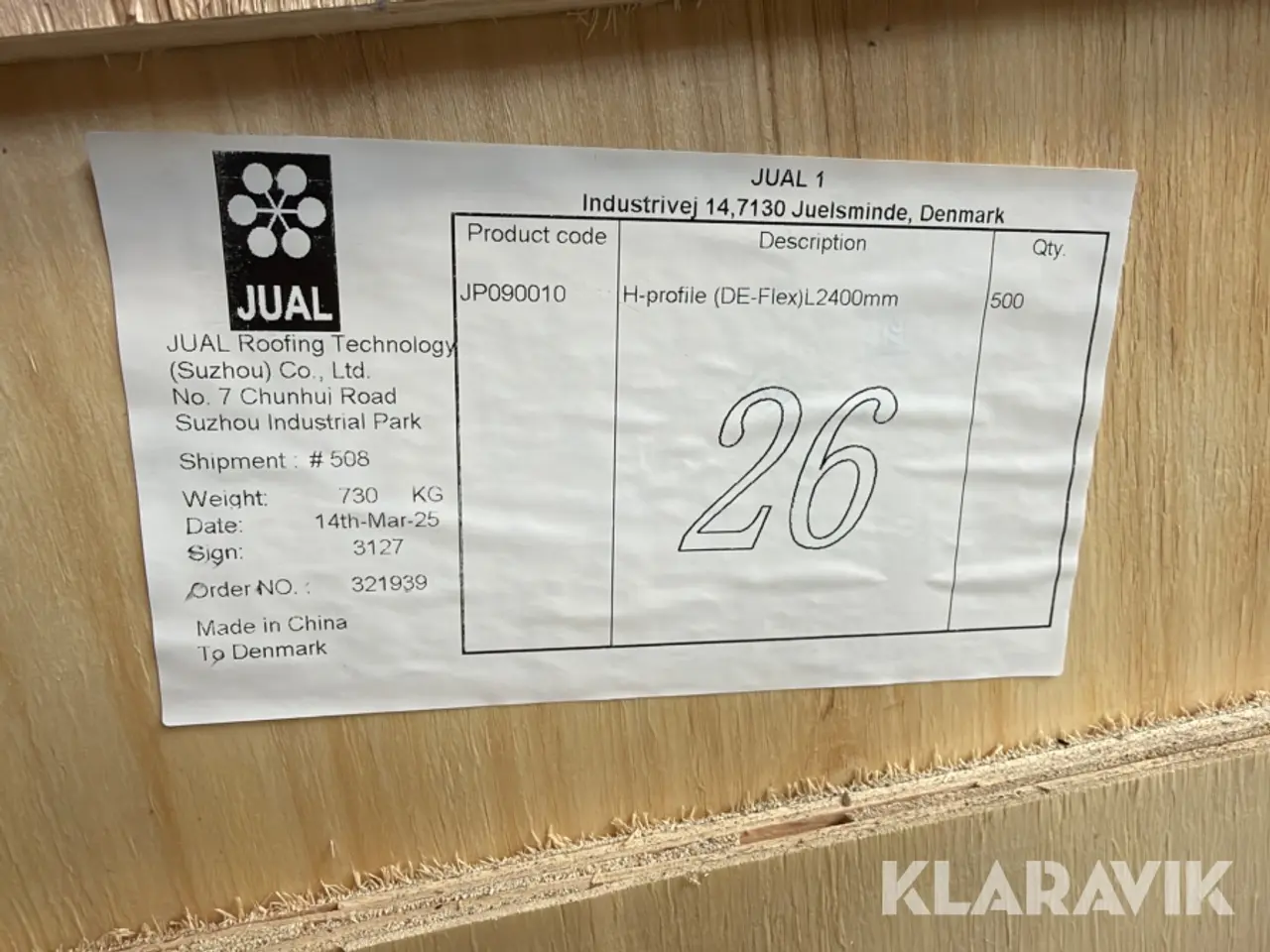 Billede 5 - H-profiler JUAL JP090010 galvaniseret stål 500 Styk