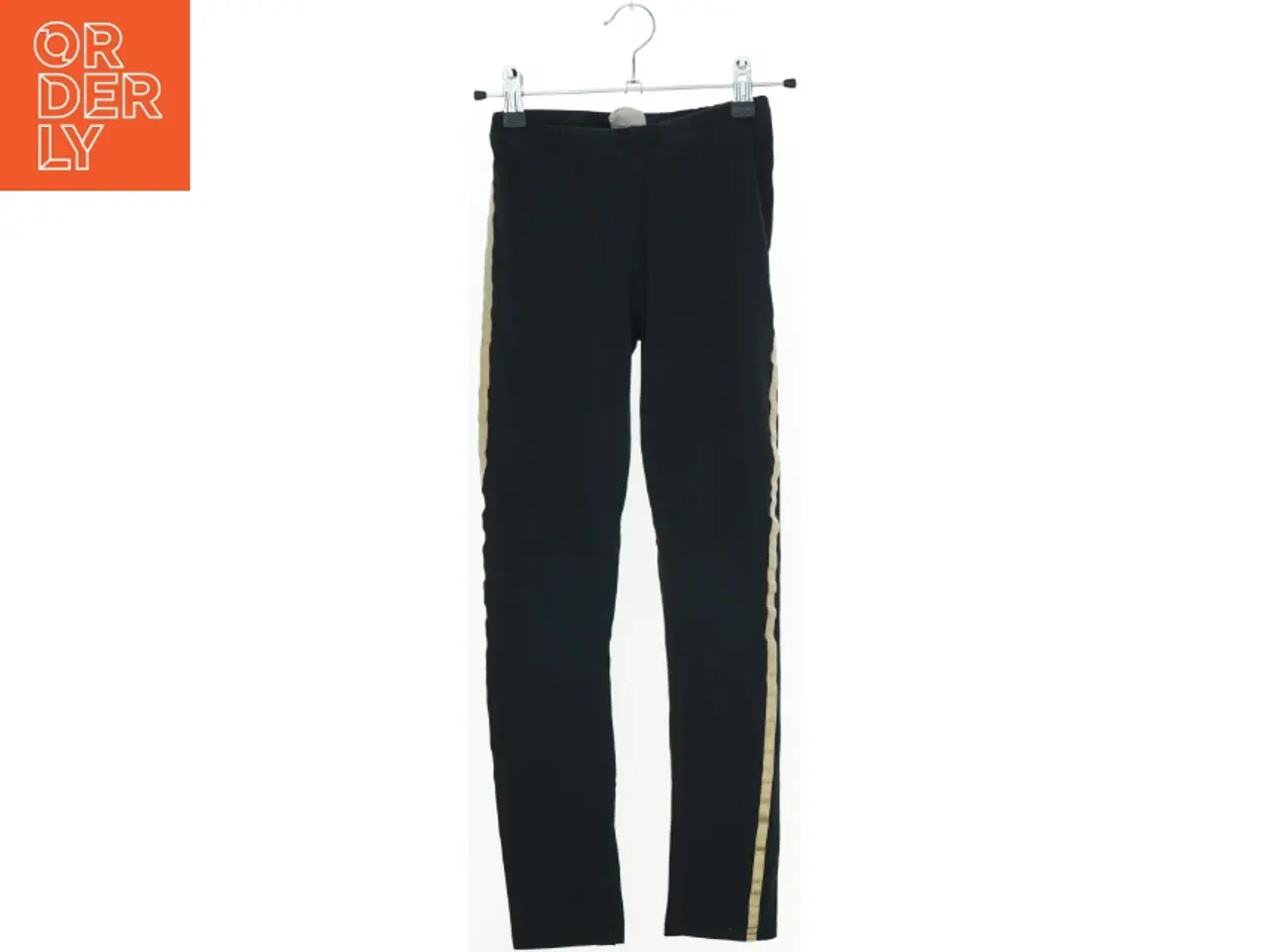 Billede 1 - Sort leggings med guldsider fra Irma (str. 134)