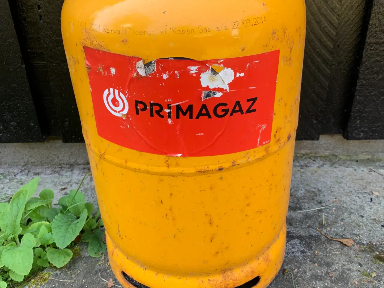 Billede 4 - Tomme stål-gasflaske, spar panten