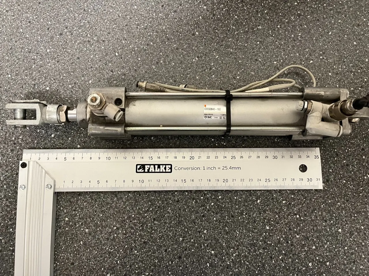 Billede 5 - SMC Pneumatic Cylinder CS95D040-160U, Double 160mm