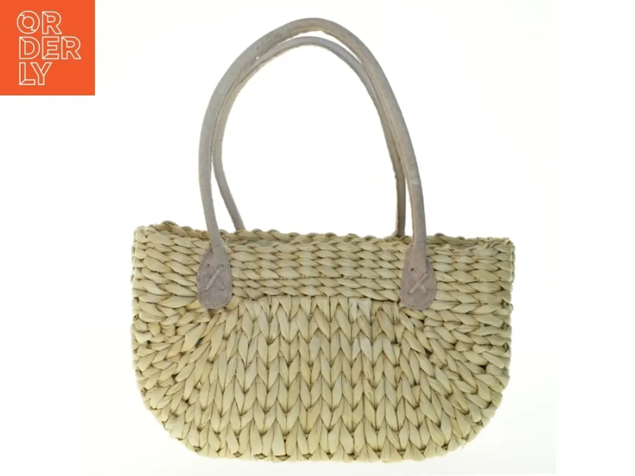 Billede 1 - Flettet strandtaske (str. 34 x. 20 cm)