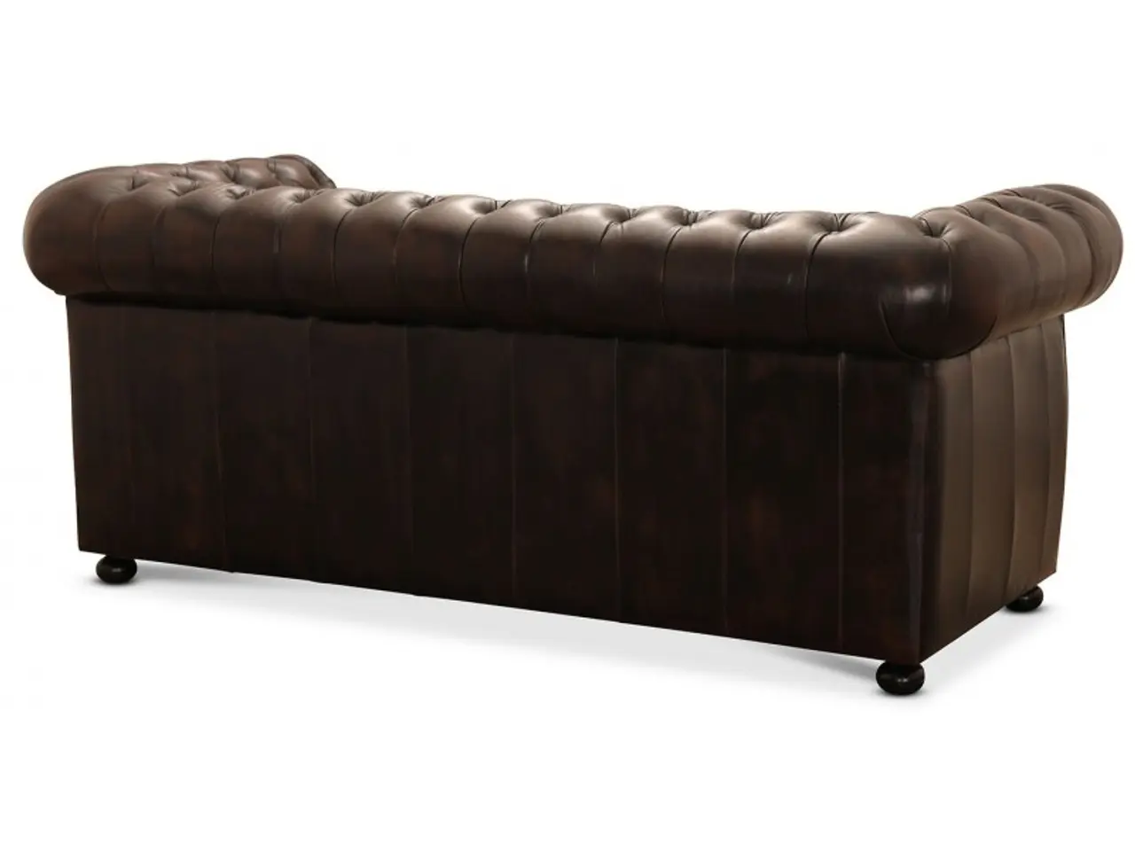 Billede 2 - Liverpool 3 personer chesterfield sofa - brun ægte læder