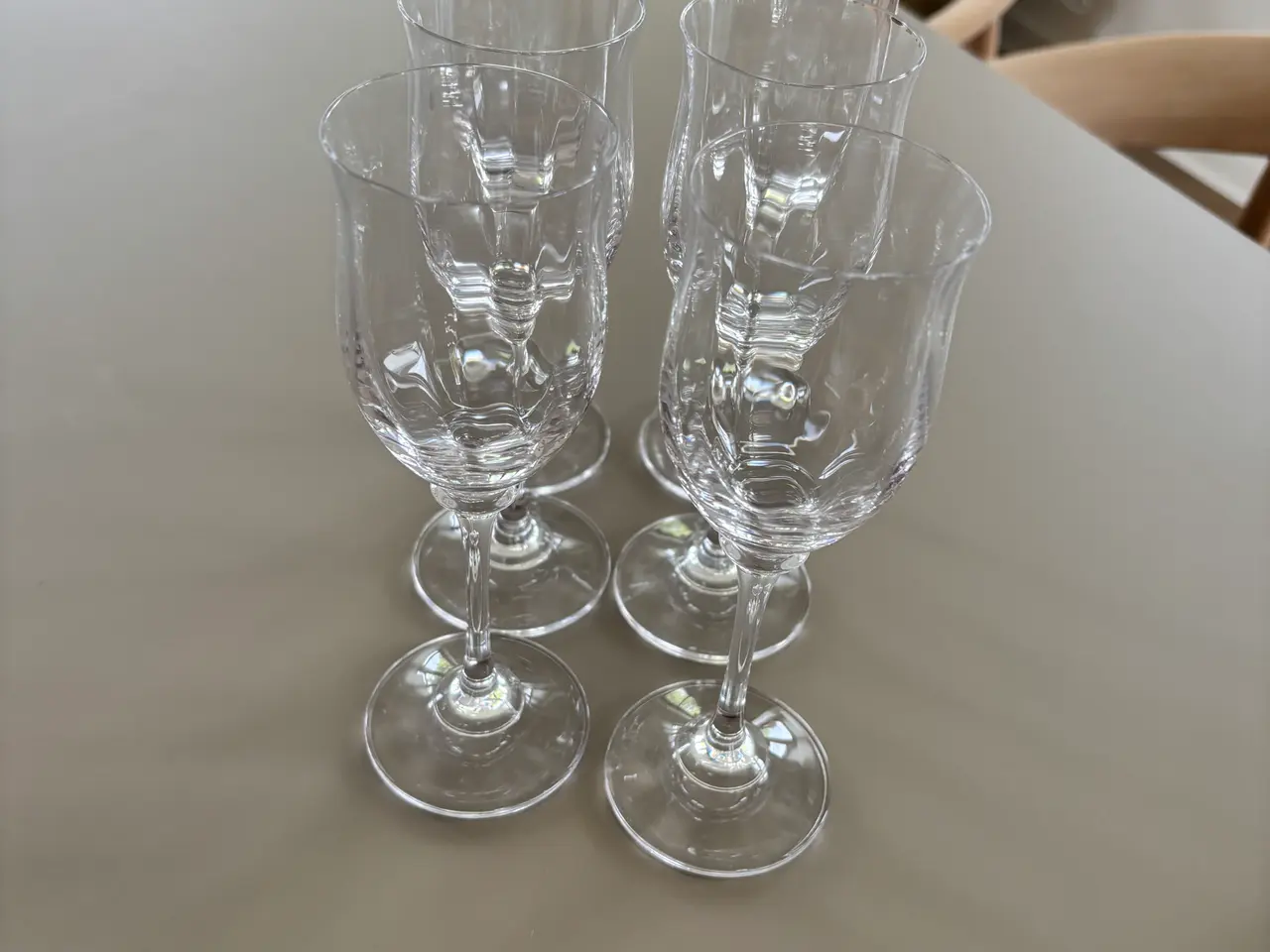 Billede 1 - Elegante vintage vinglas – 6 stk. i flot stand