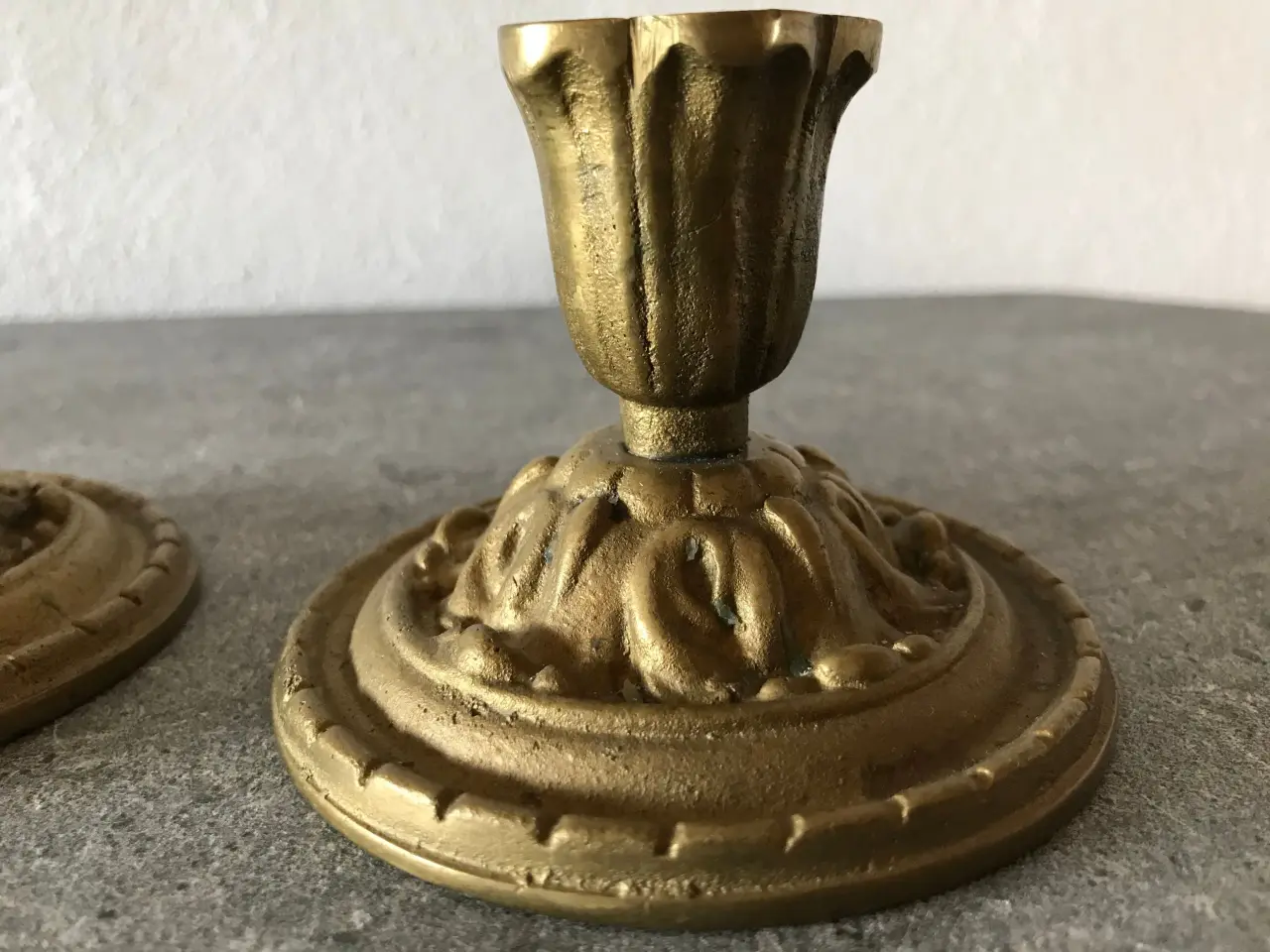 Billede 3 - Et sæt vintage messing stager (art deco stil)