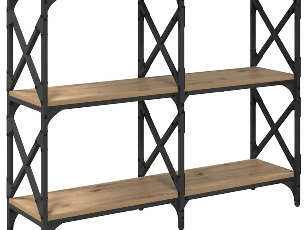 Billede 7 - Konsolbord i konstrueret træ - artisan egetræ, 100 × 28 × 80,5 cm