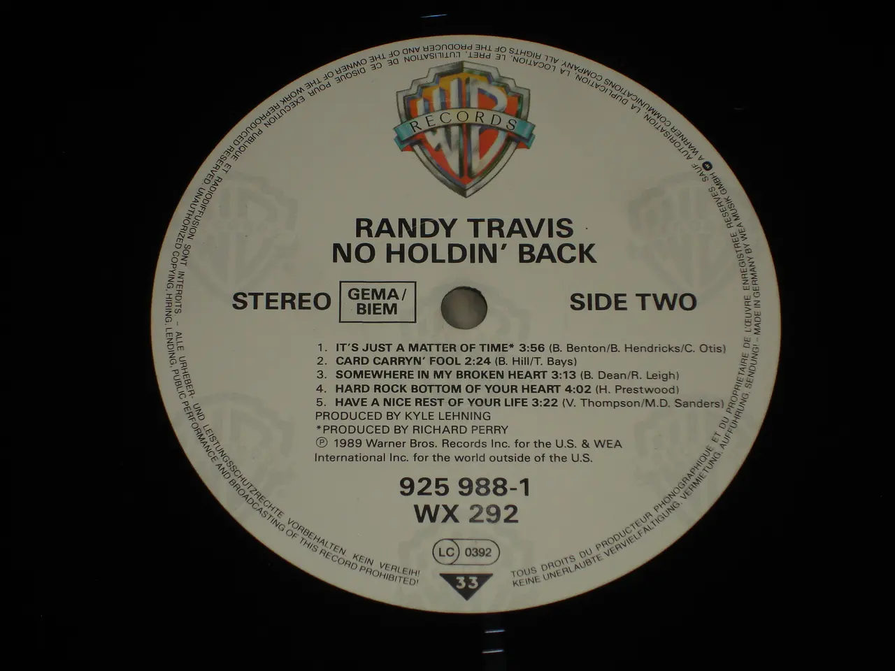 Billede 5 - (Sender gerne) Randy Travis – No Holdin' Back