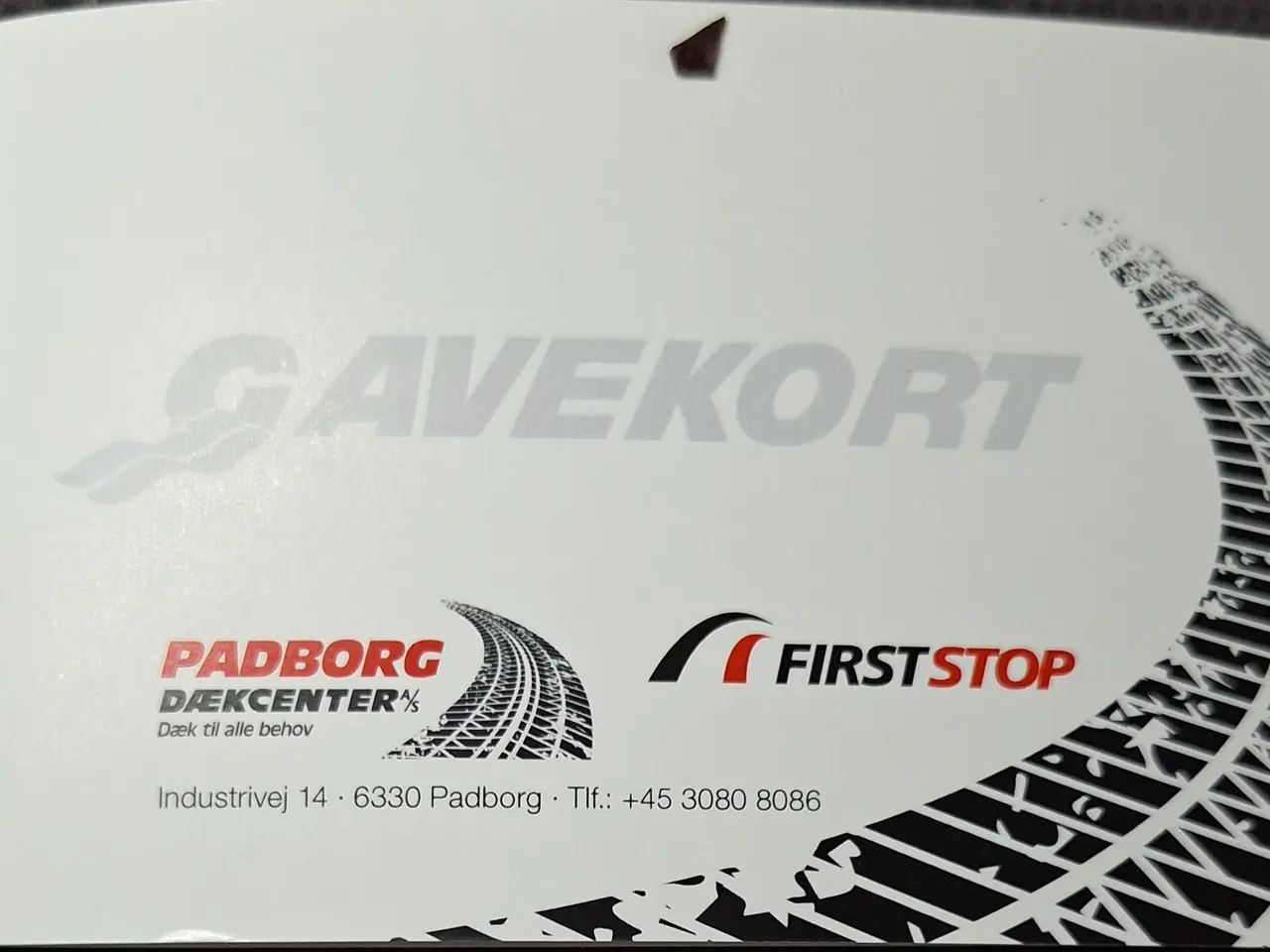 Billede 1 - Gavekort til Padborg dækcenter